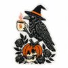 oly-fa7f9047de3d0139f14e6111f2cdcecb Wholesale Skull Style Cartoon Bat Cat Pumpkin Embroidered Patch Fashion Accessory for Kids Gift