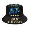 Wholesale Double Sided Cartoon Printed Bucket Hat Men Casual Summer Outdoor Sun Hat