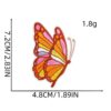 Wholesale Decorative Cartoon Butterfly Rainbow Iron-On Patch for Clothes Bags - Stylish Hippie Embroidery Accessory