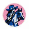 Wholesale Embroidered Iron On Patches Western Cowgirl Skull Design 24pcs Set DIY Fashion Accessory