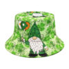 Wholesale Trendy Fisherman Hat with Irish Clover Print for St. Patrick's Day Fashion Accessory