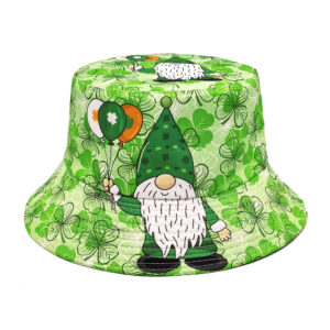 Wholesale Trendy Fisherman Hat with Irish Clover Print for St. Patrick's Day Fashion Accessory