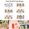 oly-fabbc609ade78d93ba25e0b2173a32d7 Wholesale 5pcs Fall Halloween Cute Ghost Witch Hat Sunflower Pumpkin Checker Bat Spiderweb Mixed Decor Prints 16oz Cup UV DTF Wraps