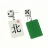 oly-fad1e340d5929dea08955c2c09692744 Wholesale Mahjong Dice Acrylic Earrings Chinese Style Fashion Accessory for Boutique Resale