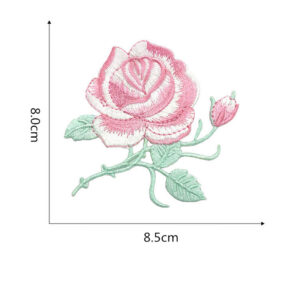 Rose cloth stickers 4#