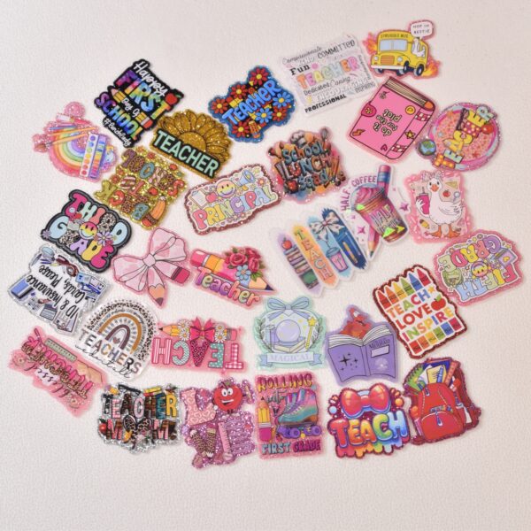 oly-fadc24df803d81ff316d016d0787fbe0 Wholesale Random Different Styles 20pcs 30pcs Back to School Theme Acrylic Flat Backs