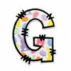 Wholesale Polyester Embroidered Alphabet Patch Appliques Decorative Accent for DIY Clothing Accessories Boutique Resale