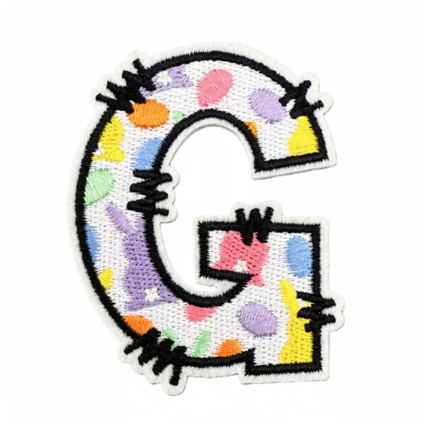 Wholesale Polyester Embroidered Alphabet Patch Appliques Decorative Accent for DIY Clothing Accessories Boutique Resale
