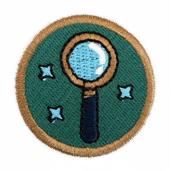 Wholesale Boutique Cartoon Outdoor Adventure Embroidered Round Patch Polyester Thread Decorative Badge