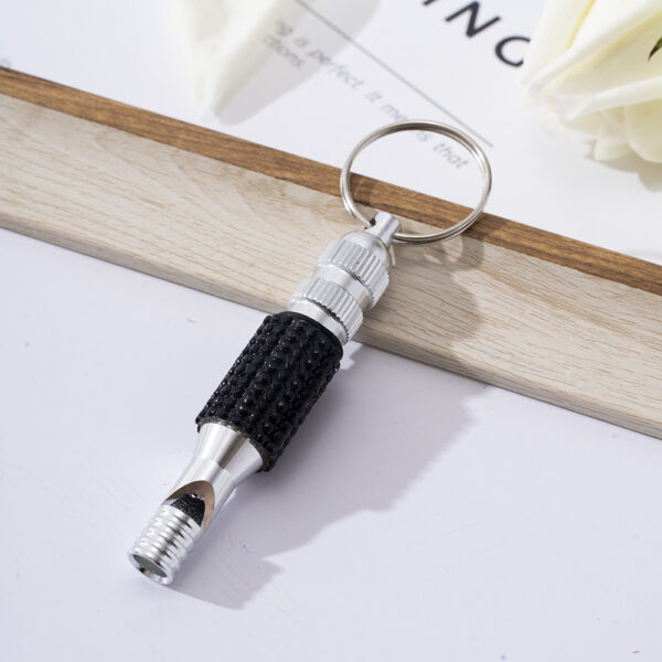 oly-faf98a12598809c0cbb33746dafaadba Wholesale Chic Rhinestone Whistle Keychain Zinc Alloy Outdoor Survival Car Key Accessory