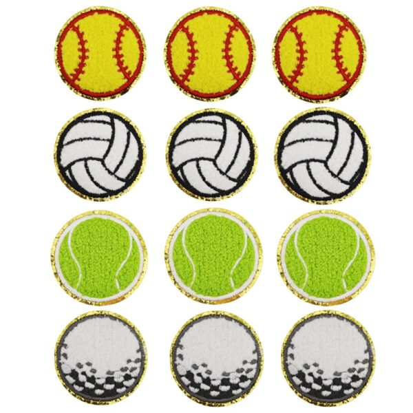 oly-fb013b7854b640ea5b0f41c91ba12291 Wholesale Polyester Wool Glitter Ball Pattern Embroidered Patch Decorative DIY Accessory for Resale
