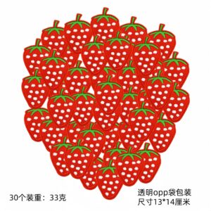 Red strawberry hot melt adhesive tape set 30 pieces