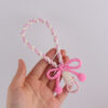 oly-fb15b79b63c99b5725698de85fc1c056 Wholesale Chic Silicone Phone Strap Yellow Bow Keychain Bag Charm Gift Accessory