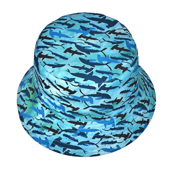 Wholesale Shark Pattern Bucket Hat for Women Sun Protection Casual Fashion Accessory