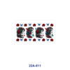 oly-fb24b67c127f4af526aea6a4fa40f9d5 Wholesale 5pcs Sketch Art Lady Portrait Rose Sunflower Butterfly Star Checker Border Mixed Decor Prints 16oz Cup UV DTF Wraps