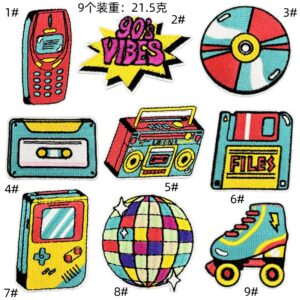 Music game cloth sticker set 9 pieces