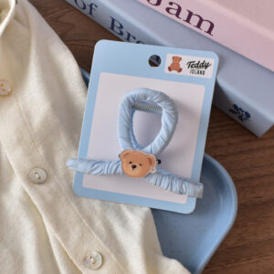 19 # Light blue bear head small cross-8cm