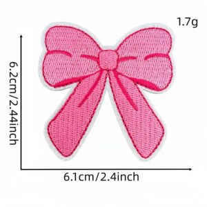 Pink bow cloth patch 2 #