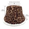 oly-fb49779f5e4ac4f4662e3dbae448c068 Wholesale Trendy Leopard Print Fisherman Hat Winter Warm Rabbit Fur Lining Casual Fashion Accessory
