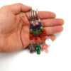 oly-fb53210d10876f9fb66d5749da79d13d Wholesale Pastoral Style Crystal Bead Mushroom Keychain Car Key Accessory Gift
