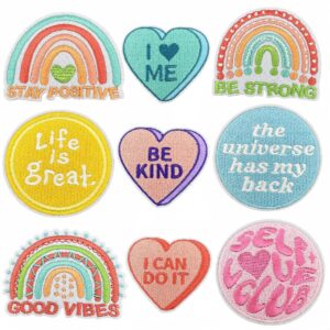 oly-fb5dc61e4baa5ecd5925a2e37957bf01 Wholesale Polyester Thread Embroidered Cloth Patch with Inspirational Quotes, Decorative Patch for Home Decor, Gift, or Resale