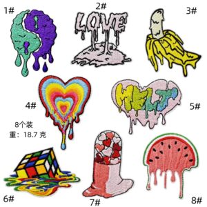 Embroidery sticker combination (8)