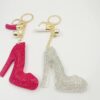 oly-fb76e449b63135d5e56deba02fc5aa6b Wholesale Stylish Flannel Rhinestone High Heel Keychain Car Key Accessory Gift