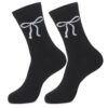 oly-fb78e2f8a814d08d4e8b0580fdaa05d4 Wholesale Fashion Knitted Jacquard Bow Mid Calf Cotton Socks for Women Trendy Sweet Style Resale