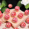 oly-fb88e1daafed46934430726e08a17f50 Wholesale Christmas Red Striped Pumpkin Acrylic Beads DIY Phone Accessory for Jewelry Making