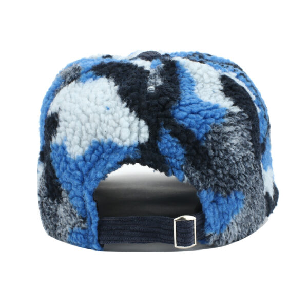Wholesale Blue Camouflage Winter Baseball Cap Warm Corduroy Fashion Hat