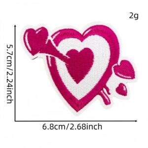 Cartoon black and pink fabric applique 12#