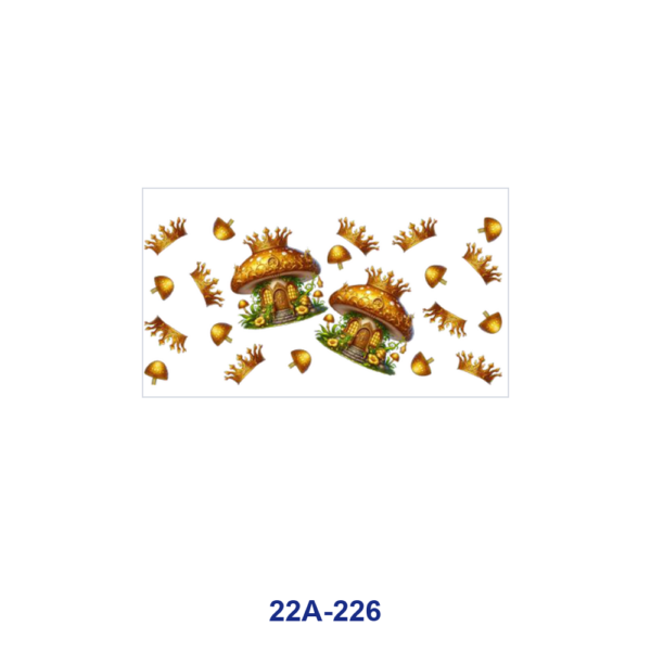 oly-fba9e0571613a99b768b22897cbdb29b Wholesale 5pcs Winter Fairy Mushroom House Crown Crescent Moon Bow Checkerboard Mama Text Mixed Print 16oz Cup UV DTF Wraps