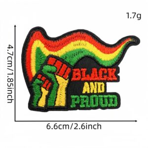 Black history month fabric patch 7#