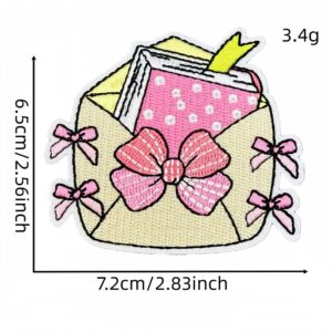 Pink book cloth sticker 7#