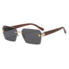 oly-fbcb7b72305877d5cb76b441362bf451 Wholesale Chic Rimless Cut Edge Square Sunglasses UV400 for Travel and Daily Use