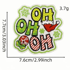 Green christmas cloth stickers 10 #