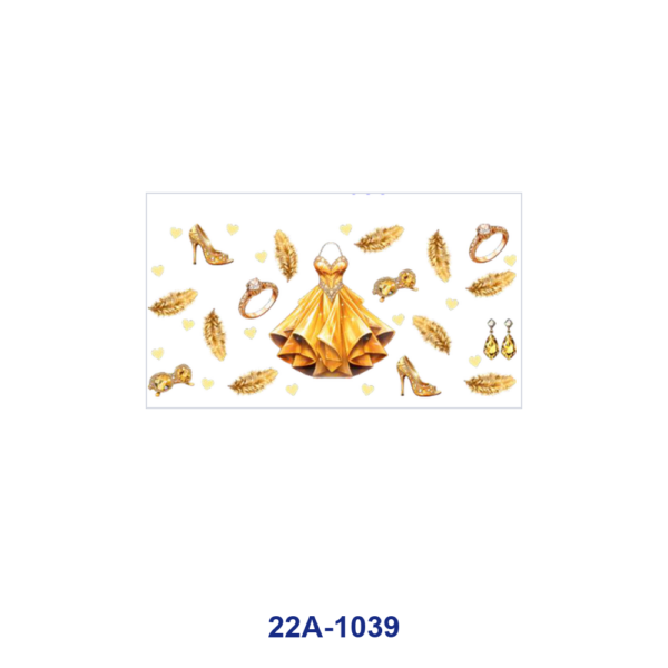 oly-fbdfeaef1334d818a70f4bfb7f7848b4 Wholesale 5pcs Gilded Elegant Perfume Bottle High Heel Gown Sneaker Jewelry Bag Crown Feather Butterfly Daisy Rose Mixed Decor Prints 16oz Cup UV DTF Wraps