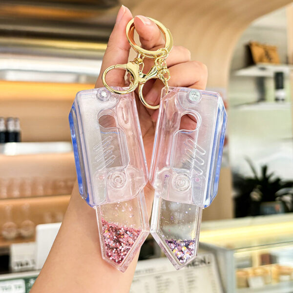 Wholesale Acrylic Cartoon Radish Knife Stress Relief Keychain Gift for Students and Couples