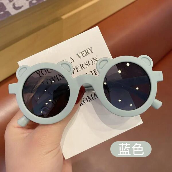 Wholesale Cute Cartoon Bear Kids Sunglasses Little Bear Yellow UV400 Travel Gift Fashion Accessory