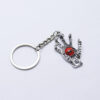 Wholesale Silver Evil Eye Claw Keychain Pendant Stylish Car Key Accessory for Men