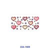 Wholesale 5pcs Vintage Distressed Gradient Heart Star Mixed Decor Prints 16oz Cup UV DTF Wraps