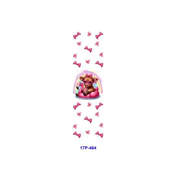 oly-fc17bc99a96ec1c1d293bd992009d621 Wholesale 2/8/16pcs Cute Pink Flamingo Float Cow Floral Series UV DTF Pen and Bookmark Stickers
