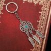 Wholesale Alloy Dreamcatcher Keychain Pendant Lovable Wind Style Trendy Decorative Accessory for Couples Gift