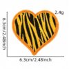 Wholesale Polyester Embroidered Leopard Print Star Patch for Clothing Craft Supply