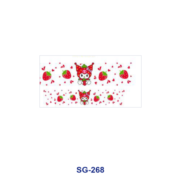 Wholesale 8pcs Sweet Cartoon Strawberry 3oz Tumbler Stickers Wrap OLY Exclusive