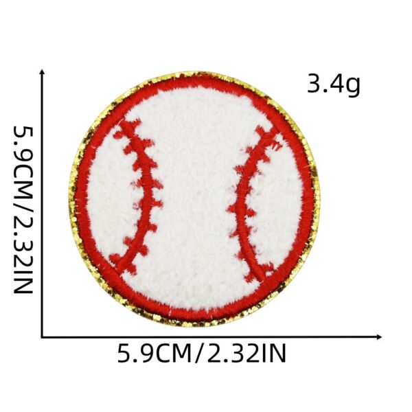 Wholesale Embroidered Towel Patches with Gold Trim for Kids Clothing Decoration