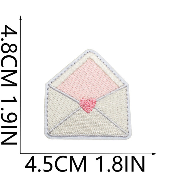 oly-fc99c92785f3d5c6aa3f10acb3218818 Wholesale Embroidered Patch Love Letter Design for Clothing Decoration Craft Supply