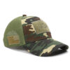 Wholesale Camouflage Baseball Cap Adjustable USA Flag Label Fashion Accessory