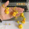 Wholesale Capybara Bell Keychain Cute 3D Plastic Resin Cartoon Bag Charm Gift for Students