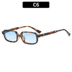 C6-bean flower frame double blue piece